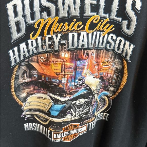 Harley-Davidson Black and Orange Sweatshirt - Picture 5 of 5